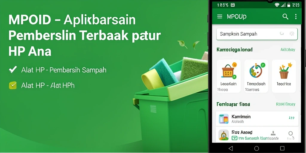 Antarmuka MPOID yang sederhana dan fungsional untuk pembersih sampah.