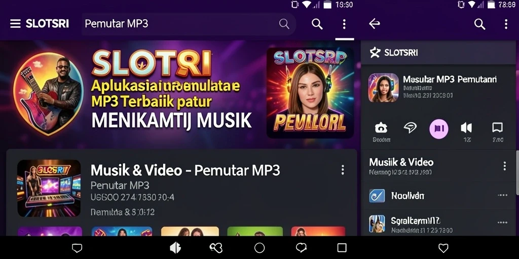 Antarmuka modern SLOTSRI dengan fitur Pemutar MP3 yang intuitif.